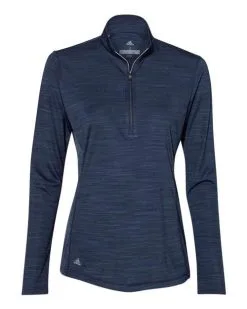 Adidas Women's Lightweight M?lange Quarter-Zip Pullover -Adidas Store 134507772.