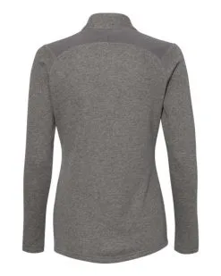 Adidas Women's Heathered Quarter-Zip Pullover With Colorblocked Shoulders 13 Adidas Women's Heathered Quarter-Zip Pullover With Colorblocked Shoulders -Adidas Store 134507779.