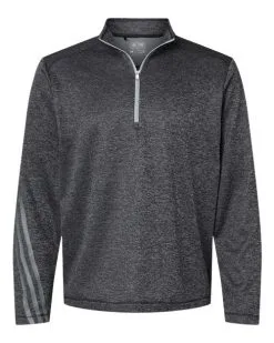 Adidas Men's Brushed Terry Heathered Quarter-Zip Pullover -Adidas Store 134613022.