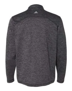 Adidas Men's Brushed Terry Heathered Quarter-Zip Pullover -Adidas Store 134613023.