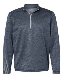 Adidas Men's Brushed Terry Heathered Quarter-Zip Pullover -Adidas Store 134613331.