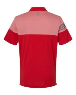 Adidas Men's Heathered 3-Stripes Colorblock Polo -Adidas Store 134768737.