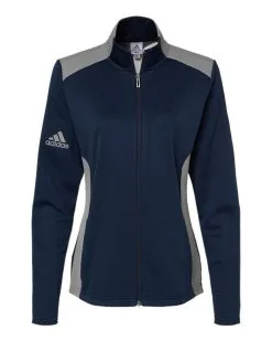 Adidas Women's Textured Mixed Media Full-Zip Jacket -Adidas Store 134796024.