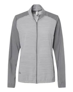 Adidas Women's Heather Block Full-Zip Wind Jacket -Adidas Store 134801980.