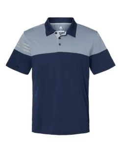 Adidas Men's Heathered 3-Stripes Colorblock Polo -Adidas Store 134819356.