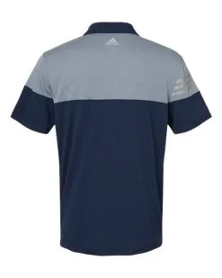 Adidas Men's Heathered 3-Stripes Colorblock Polo -Adidas Store 134819357.