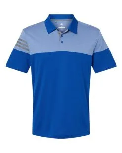 Adidas Men's Heathered 3-Stripes Colorblock Polo -Adidas Store 134819620.