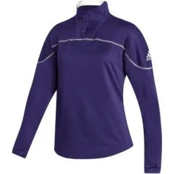 Adidas Women's Stadium 1/4 Snap Long Sleeve Shirt -Adidas Store 142852733