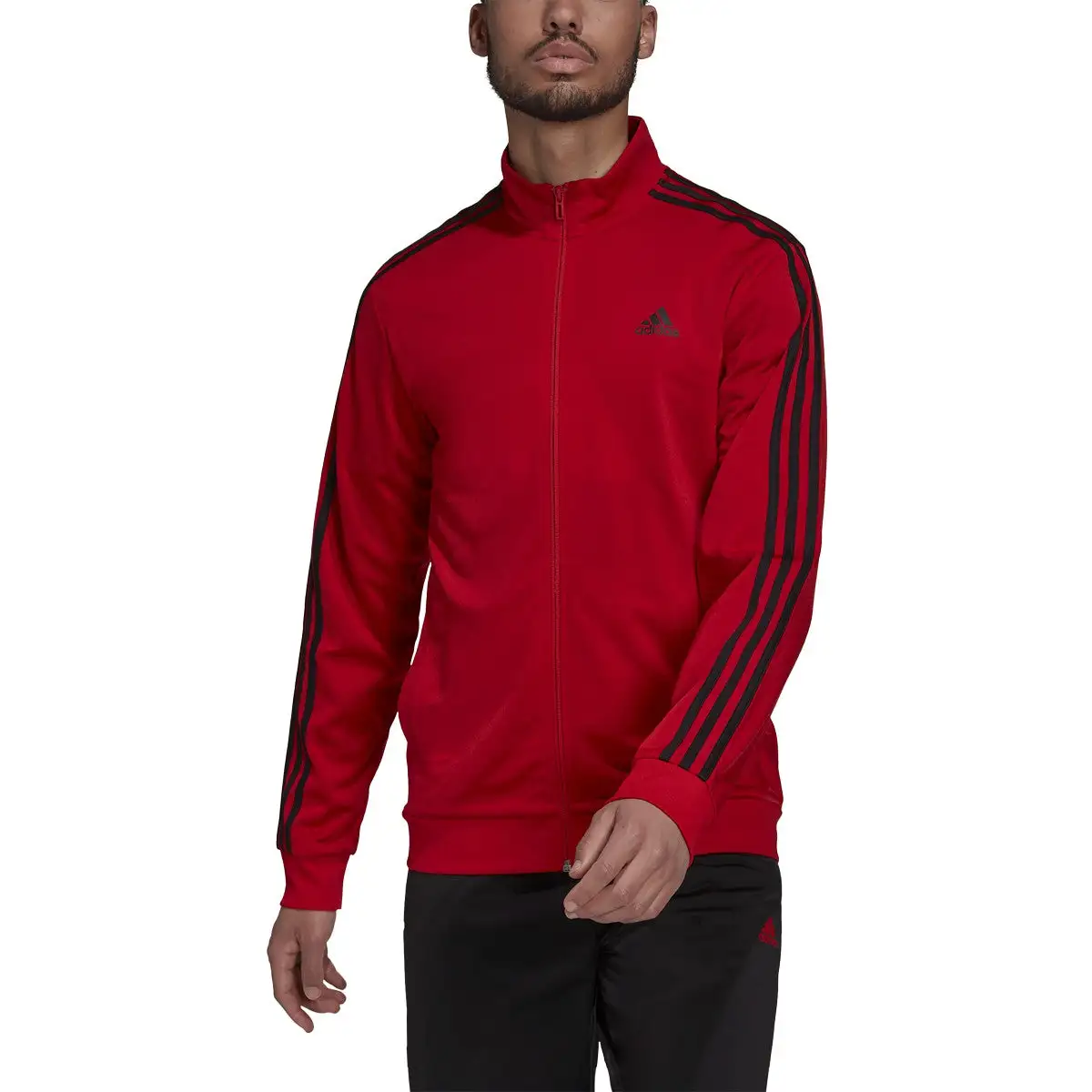 Adidas Mens Warm-Up Tricot Regular 3-Stripes Track Jacket 5 Adidas Mens Warm-Up Tricot Regular 3-Stripes Track Jacket - Image 3