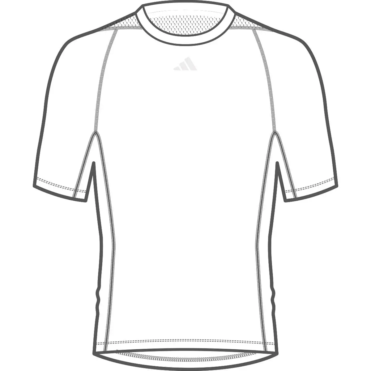 Adidas Mens Techfit Fitted Short Sleeve Top 4 Adidas Mens Techfit Fitted Short Sleeve Top - Image 2