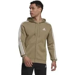 Adidas Men's 3-Stripe Fleece Full Zip Hoodie -Adidas Store 44083548