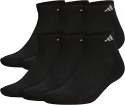 Adidas Men's Athletic Cushioned 6-Pack Low Cut Socks