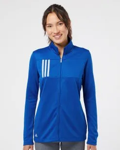 Adidas Women's 3-Stripes Double Knit Full-Zip