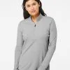 Adidas Women's Lightweight M?lange Quarter-Zip Pullover -Adidas Store 86477019.