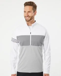 Adidas Men's 3-Stripes Competition Quarter-Zip Pullover