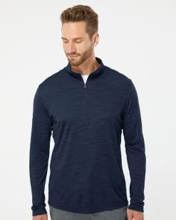 Adidas Men's Lightweight M?lange Quarter-Zip Pullover