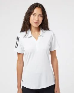 Adidas Women's Floating 3-Stripes Polo