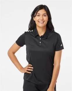 Adidas Women's 3-Stripes Shoulder Polo