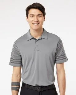 Adidas Men's Striped Sleeve Polo