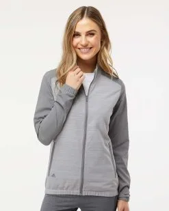 Adidas Women's Heather Block Full-Zip Wind Jacket