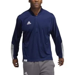 Adidas Men's 1/4 Zip Knit Long Sleeve Fleece Sweatshirt -Adidas Store GI6778.1638809123472
