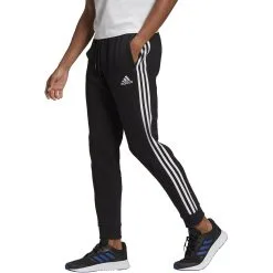 Adidas Men's Essentials Tapered Cuff 3 Stripes Sweatpants -Adidas Store GK8821 01.1635264377880