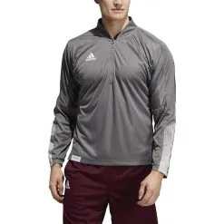 Adidas Men's 1/4 Zip Knit Long Sleeve Fleece Sweatshirt -Adidas Store GM2578.1638809149922