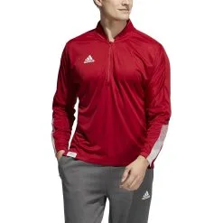 Adidas Men's 1/4 Zip Knit Long Sleeve Fleece Sweatshirt -Adidas Store GM2579.1638809159358
