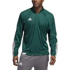 Adidas Men's 1/4 Zip Knit Long Sleeve Fleece Sweatshirt -Adidas Store GM2581.1638809181199
