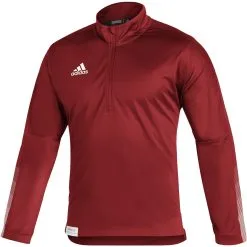 Adidas Men's 1/4 Zip Knit Long Sleeve Fleece Sweatshirt -Adidas Store GM2587.1638809234369