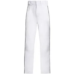 Adidas Youth Icon Pro Open-Hem Baseball Pants With Piping