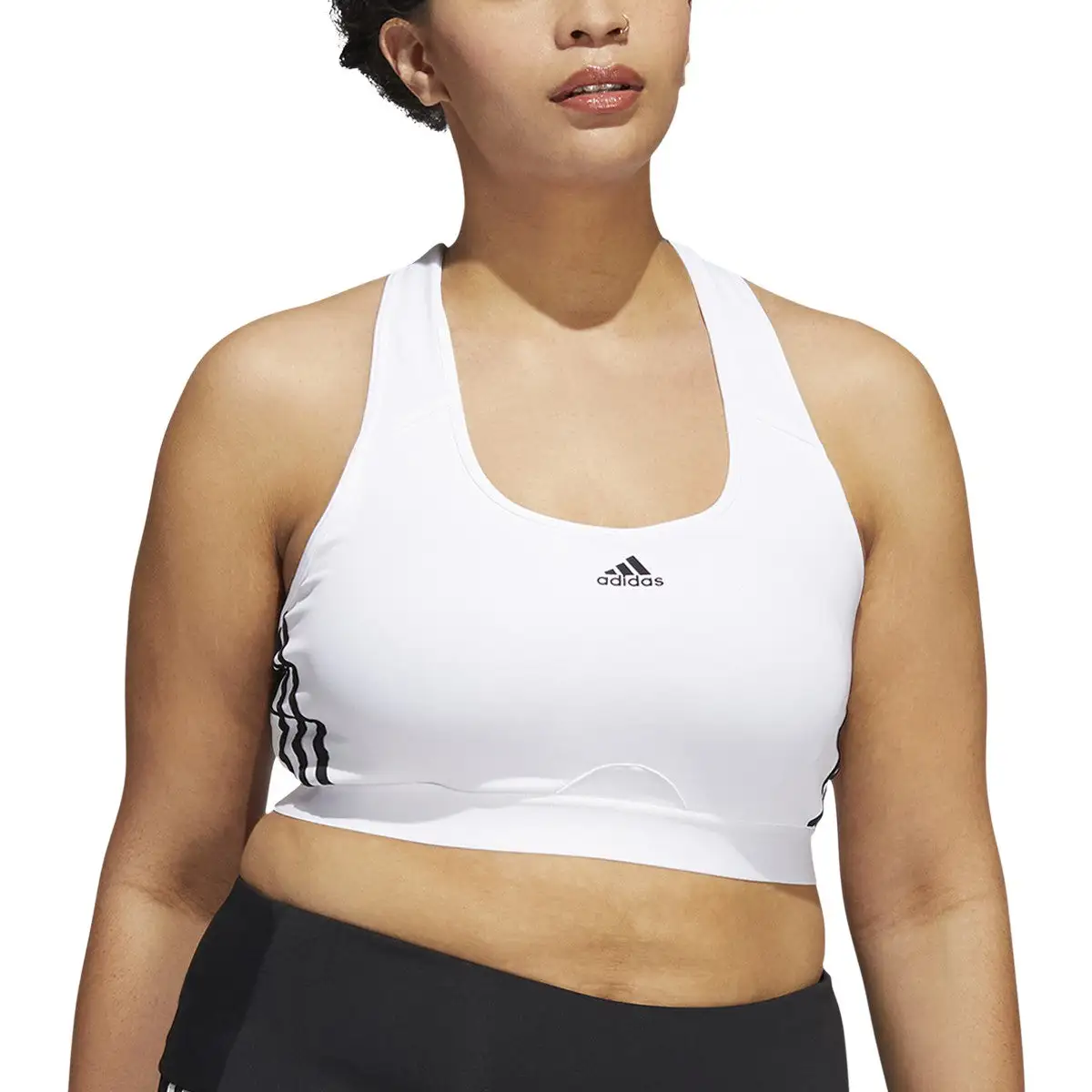 Adidas Women's Powerreact Training Medium Support Bra (Plus Size) 5 Adidas Women's Powerreact Training Medium Support Bra (Plus Size) - Image 3