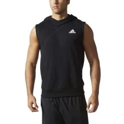 Adidas Men's Basketball Cross Up Sleeveless Hoodie